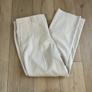 Ann Taylor Women’s Light Gray The Straight Pant in Curvy Sz 14